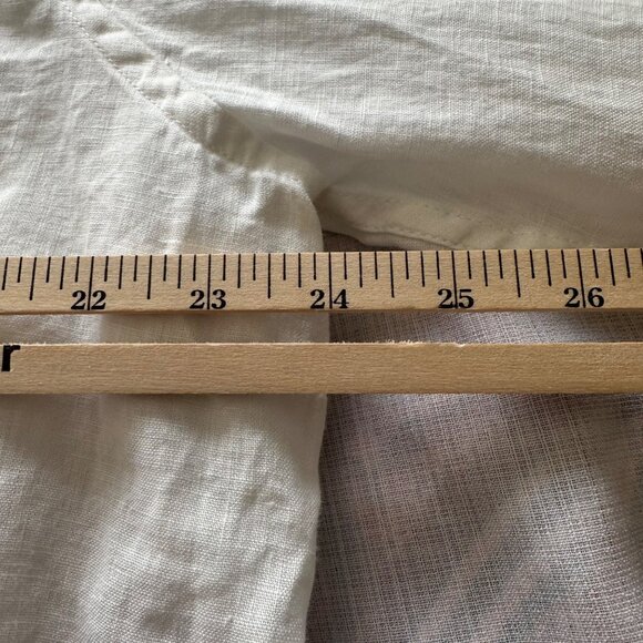 Linen Club Room Luxury Mens White Linen Shirt XXL Resort Tropical Old Money - Picture 7 of 8